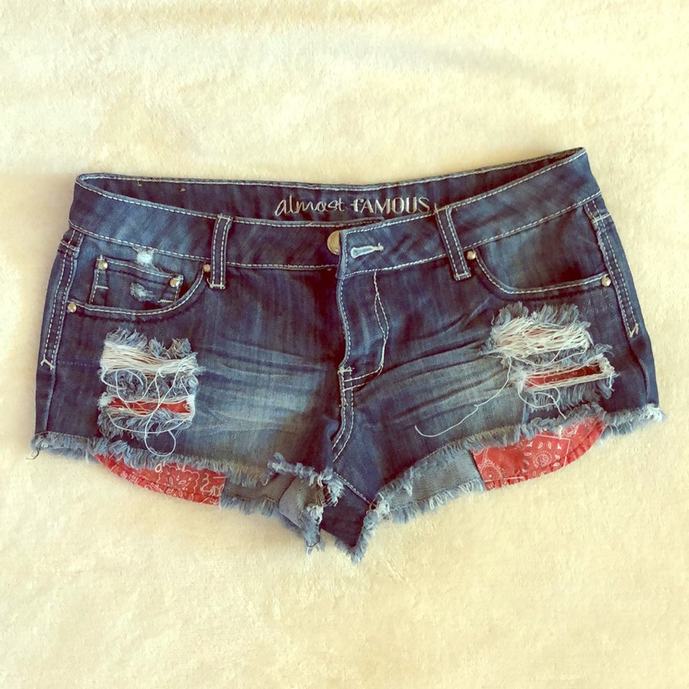 Almost Famous Ripped Cutoff Jean Shorts